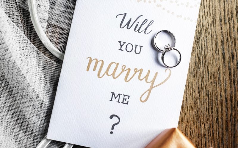 Will You marry Me Proposing Card Marriage
