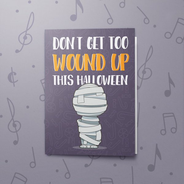 Wound Up – Musical Halloween Card