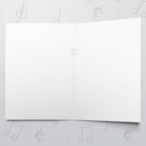 Blank Musical Greeting Card - 5 x 7