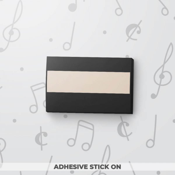 Blank Musical Gift Tag - Black