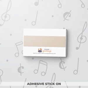 Blank Musical Gift Tag