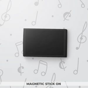 Blank Musical Gift Tag - Black