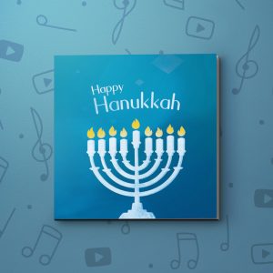 Menorah – Hanukkah Video Greeting Card