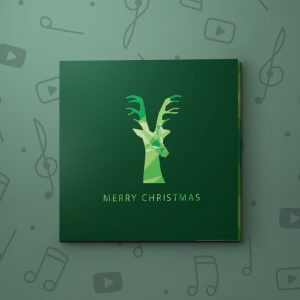 Green Christmas Reindeer – Christmas Video Greeting Card
