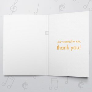 Thank You – Musical Thank You Card