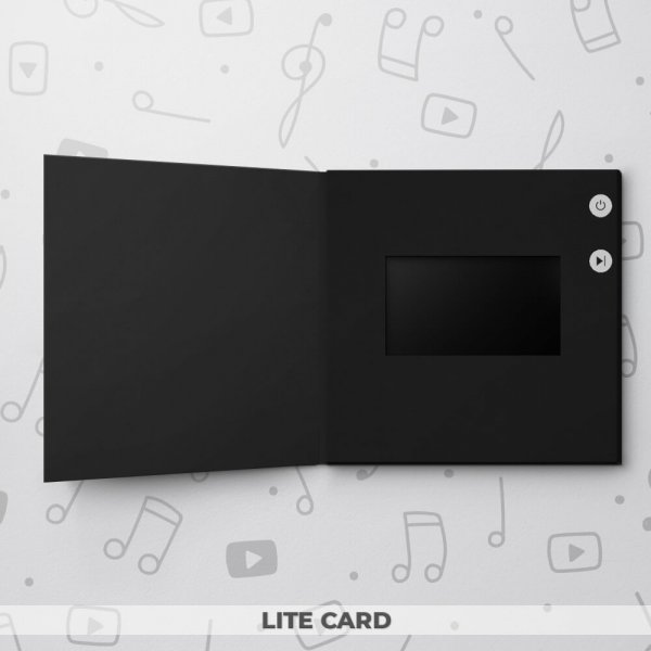 Blank Video Greeting Card - Black