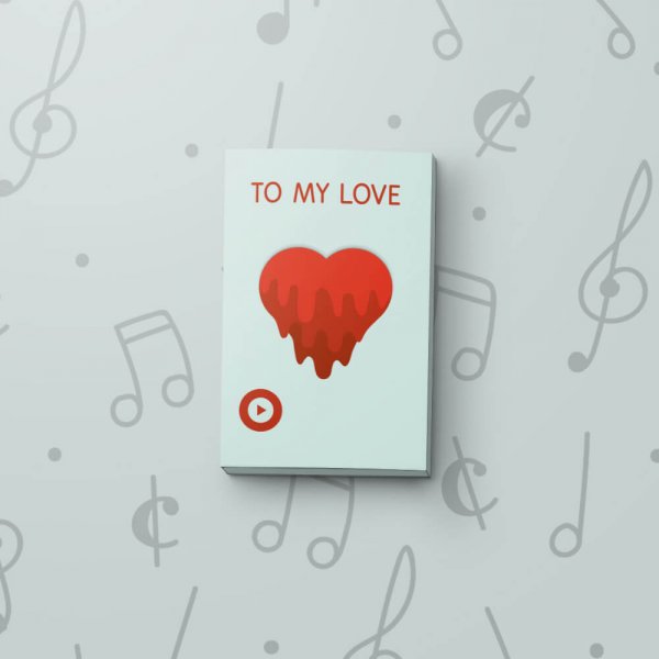Melting Heart - Musical Gift Tag