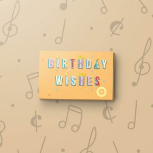 Birthday Wishes - Musical Gift Tag