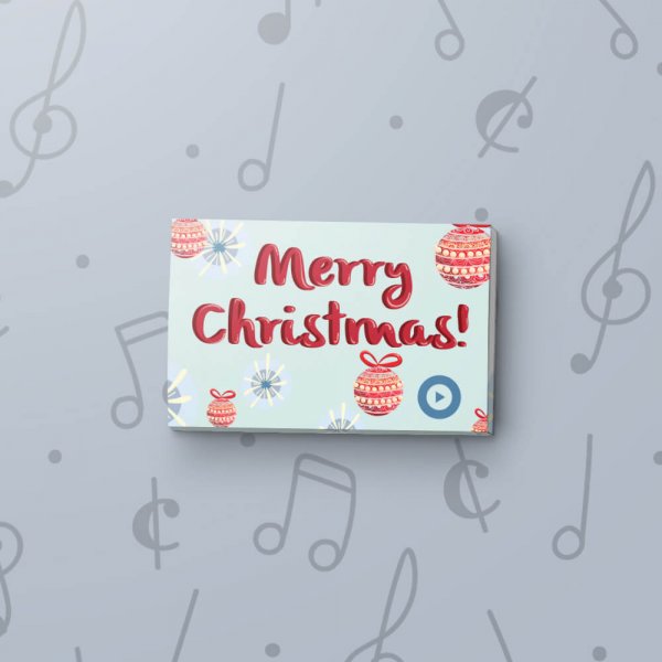 Christmas Ornaments - Musical Gift Tag