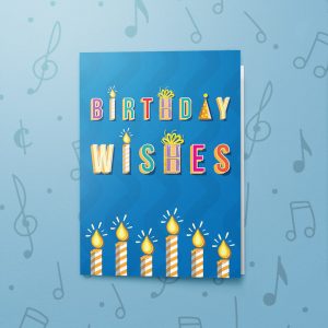 Birthday Wishes with Candles – Musical Birthday Card