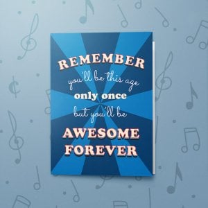 Awesome Forever – Musical Birthday Card
