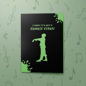Zombie Virus Splash – Musical Get Well Card