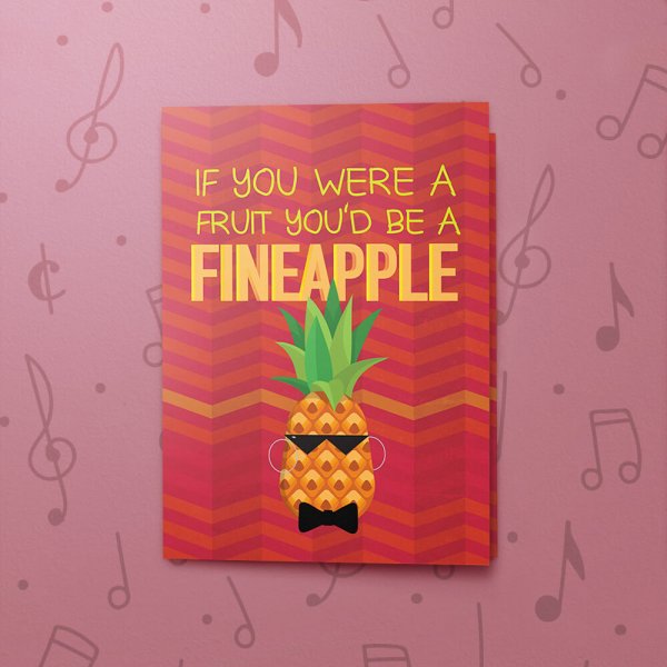 Fineapple – Musical Friendship Card