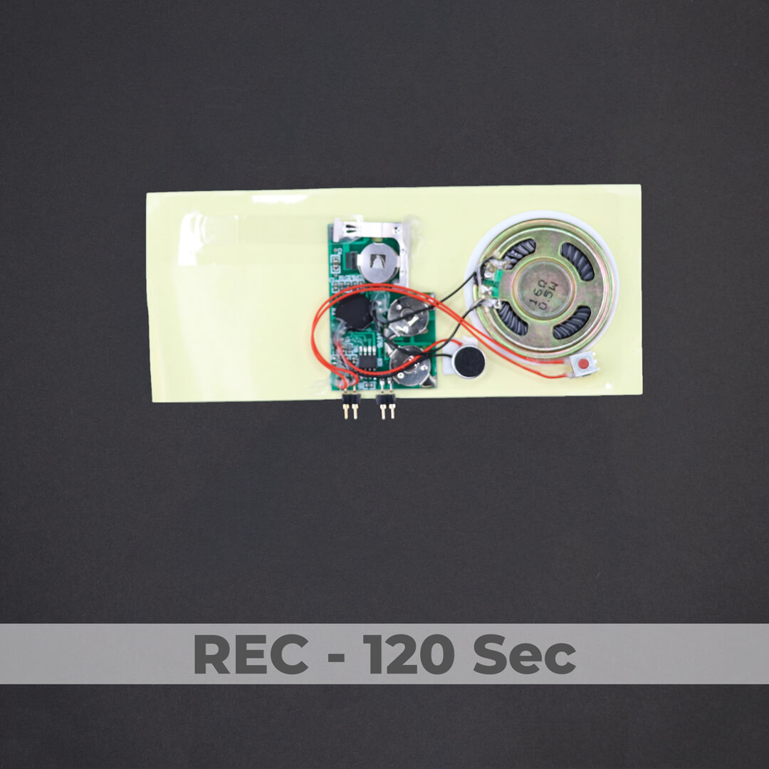 Tonysa DIY Greeting Card Chip,120 minutes Music Sound Voice Recording Module Device Chip Recordable Sound Chip for Christmas cards Holiday creative gift boxes childrens toys jewelry boxes crafts 