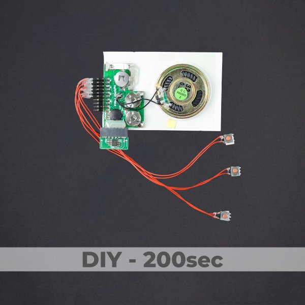 DIY Kit - 3 Button Sound Module - 200 Sec