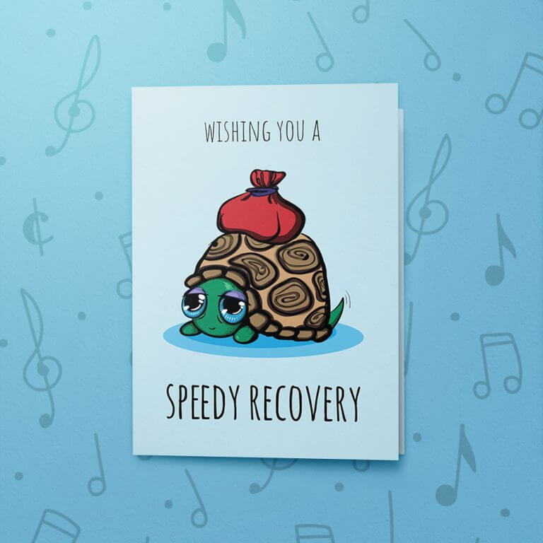 Speedy Recovery – Musical Get Well Card - bigDAWGS greetings