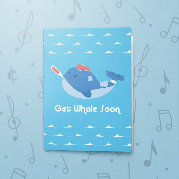 Get Whale Soon – Musical Get Well Card