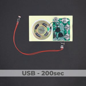 USB Programmed - Light Activated Sound Module - 200 Sec