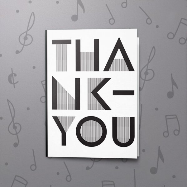 Bold Thank You – Musical Thank You Card
