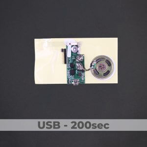 USB Programmed - Greeting Card Sound Module - 200 Sec
