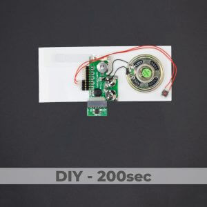 DIY Kit - Greeting Card Sound Module + 1 Button - 200 Sec