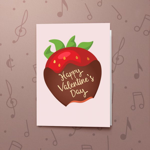 Valentine's Strawberry – Musical Valentines Card