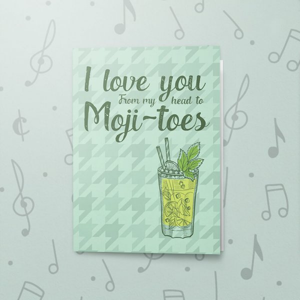 Head to Moji-toes – Musical Love Card