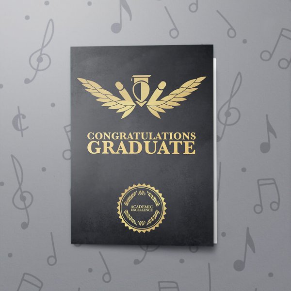 Congrats Graduate – Musical Graduation Card