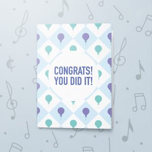 You Did It! – Musical Graduation Card