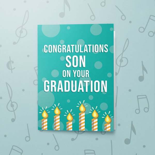 Congratulations Son – Musical Graduation Card