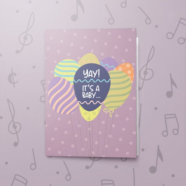 Yay a Boy (Reveal) – Musical Baby Card
