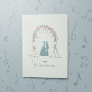 Dreams Come True – Musical Wedding Card