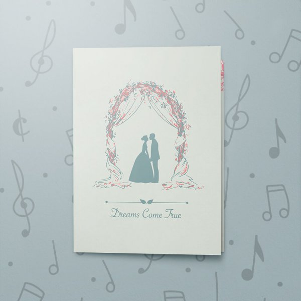 Dreams Come True – Musical Wedding Card