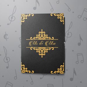 Mr and Mrs – Musical Wedding Card