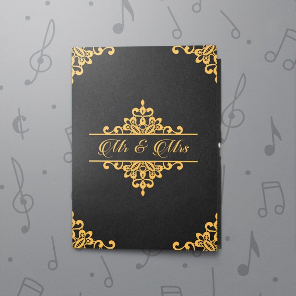 Mr and Mrs – Musical Wedding Card