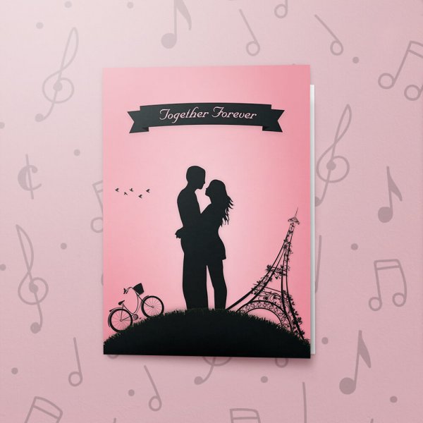 Together Forever (Paris Style) – Musical Love Card