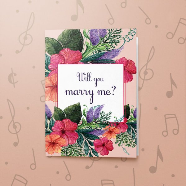 Will you marry me? – Musical Proposal Card