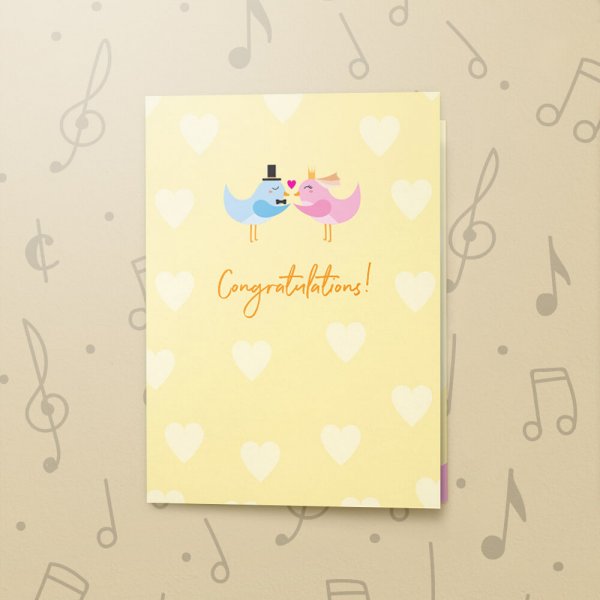 Congratulations Lovebirds – Musical Wedding Card