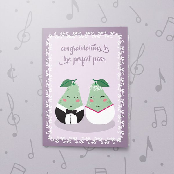 Perfect Pear – Musical Wedding Card