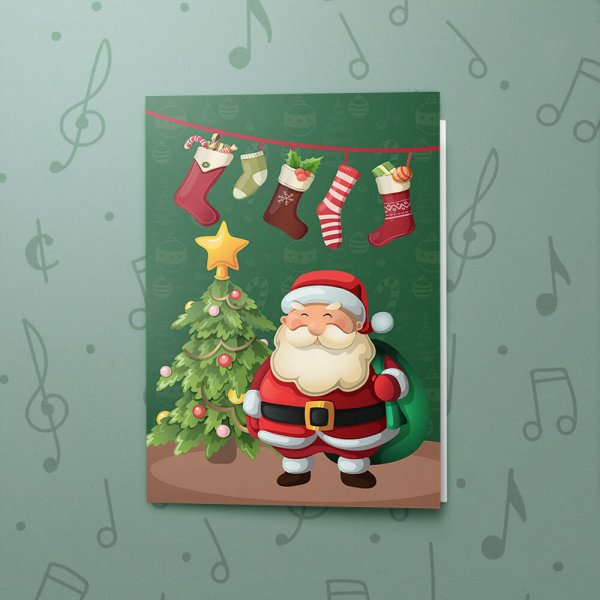 Merry Santa – Musical Christmas Card