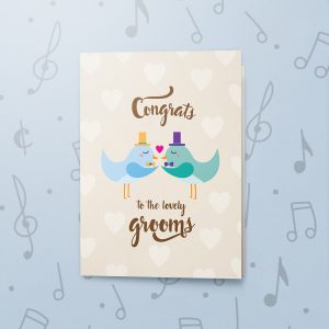 Congrats Grooms – Musical LGBT Wedding Card