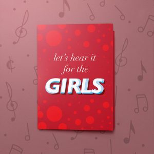 For the Girls – Musical LGBT Wedding Card