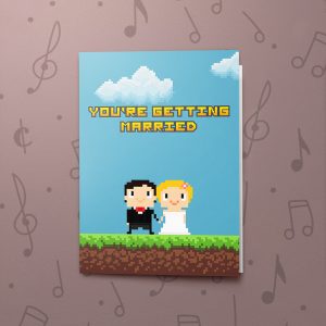 Pixel Wedding – Musical Wedding Card