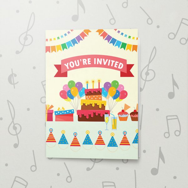 You're Invited (Kid) – Musical Birthday Card
