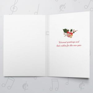Happy Holidays Wreath – Musical Christmas Card