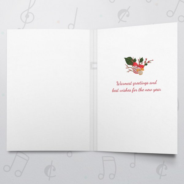 Happy Holidays Wreath – Musical Christmas Card