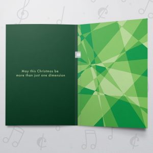 Christmas Dimensions Dark Green – Musical Christmas Card