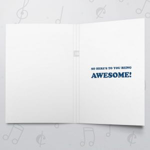Awesome Forever – Musical Birthday Card