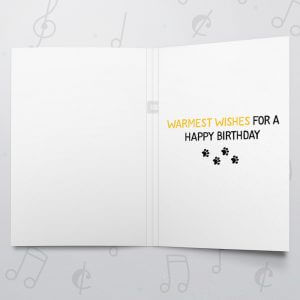 Pawsitive Birthday – Musical Birthday Card