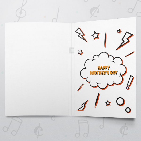 You are my superhero – Musical Mother's Day Card